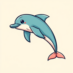 Cartoon Dolphin Tattoo
