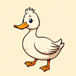 Cartoon Duck Tattoo