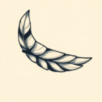 Cartoon Feather Tattoo