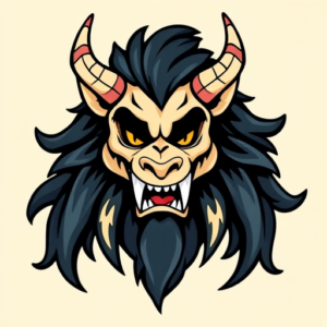 Cartoon Fenrir Tattoo