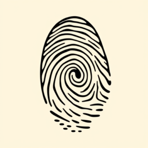 Cartoon Fingerprint Tattoo