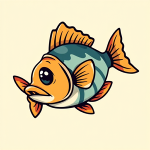 Cartoon Fish Tattoo