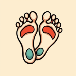 Cartoon Footprint Tattoo