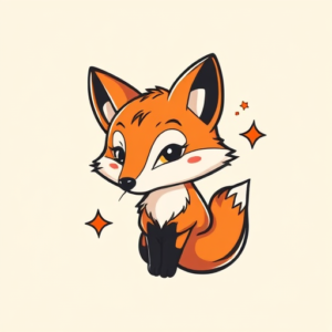 Cartoon Fox Tattoo