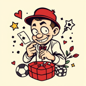 Cartoon Gambling Tattoo