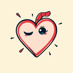 Cartoon Heart Tattoo