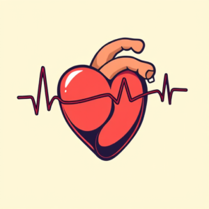 Cartoon Heartbeat Tattoo