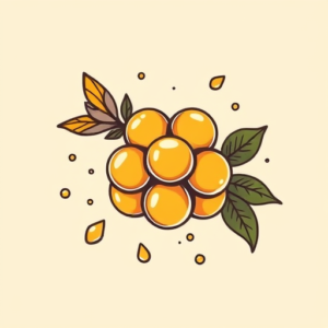 Cartoon Honeycomb Tattoo