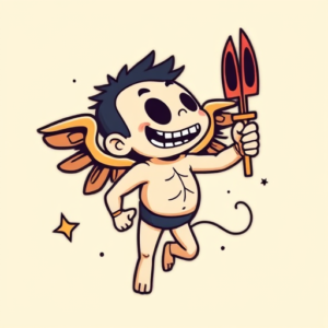 Cartoon Icarus Tattoo