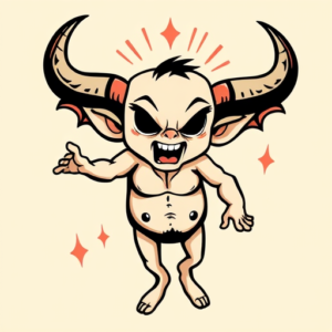 Cartoon Incubus Tattoo