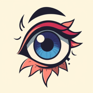 Cartoon Iris Tattoo