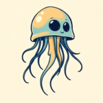 Cartoon Jellyfish Tattoo