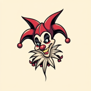 Cartoon Jester Tattoo