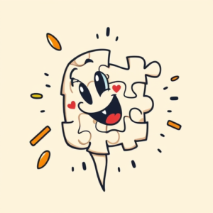 Cartoon Jigsaw Tattoo