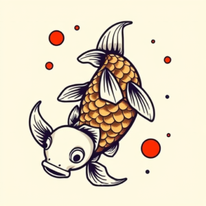 Cartoon Koi Tattoo