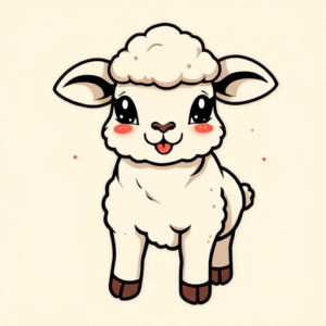 Cartoon Lamb Tattoo