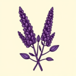 Cartoon Lavender Tattoo