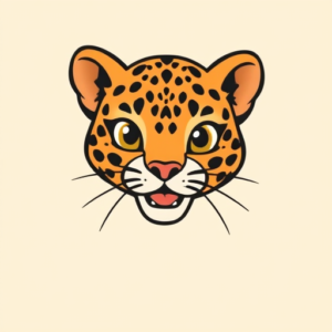 Cartoon Leopard Tattoo