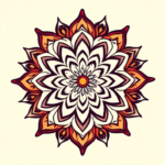 Cartoon Mandala Tattoo