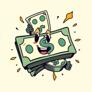 Cartoon Money Tattoo