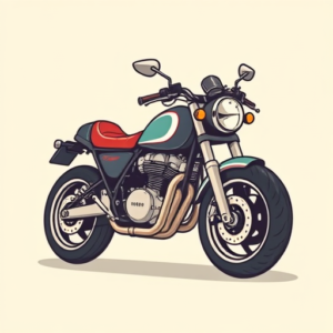 Cartoon Motorcycle Tattoo