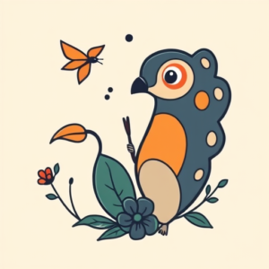 Cartoon Nature Tattoo