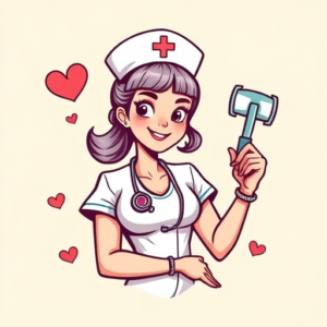 Cartoon Nurse Tattoo