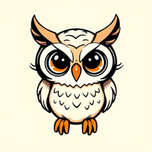 Cartoon Owl Tattoo