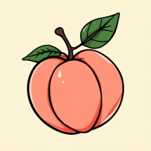 Cartoon Peach Tattoo