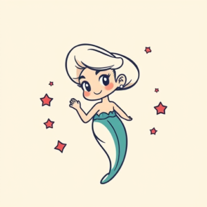 Cartoon Pearl Tattoo