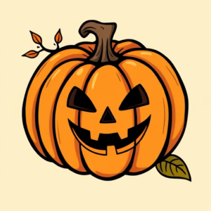 Cartoon Pumpkin Tattoo