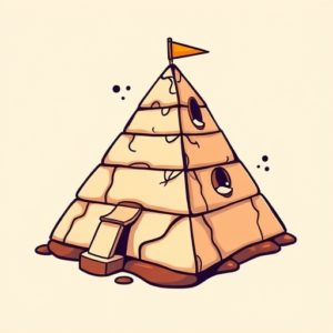 Cartoon Pyramid Tattoo