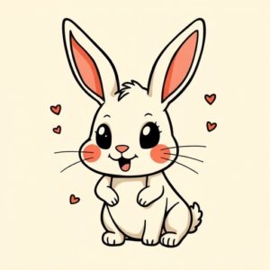 Cartoon Rabbit Tattoo