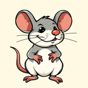 Cartoon Rat Tattoo