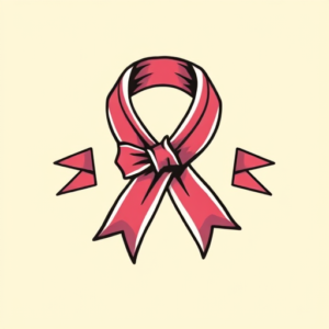 Cartoon Ribbon Tattoo