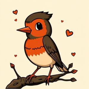 Cartoon Robin Tattoo