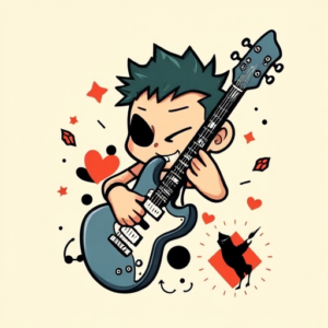 Cartoon Rock Tattoo