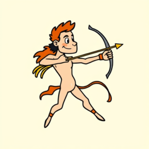 Cartoon Sagittarius Tattoo