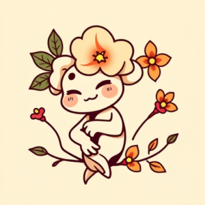 Cartoon Sampaguita Tattoo