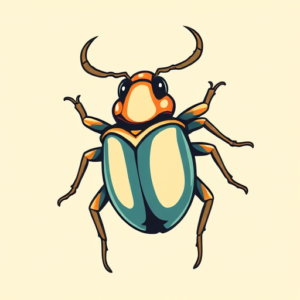 Cartoon Scarab Tattoo