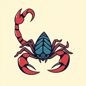 Cartoon Scorpio Tattoo