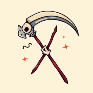 Cartoon Scythe Tattoo