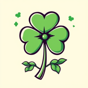 Cartoon Shamrock Tattoo
