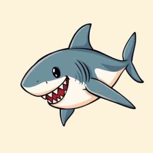 Cartoon Shark Tattoo