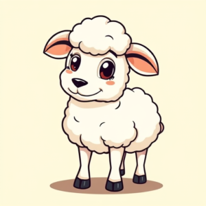 Cartoon Sheep Tattoo