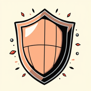 Cartoon Shield Tattoo