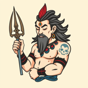 Cartoon Shiva Tattoo