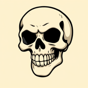 Cartoon Skull Tattoo