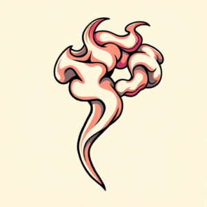 Cartoon Smoke Tattoo