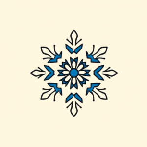 Cartoon Snowflake Tattoo